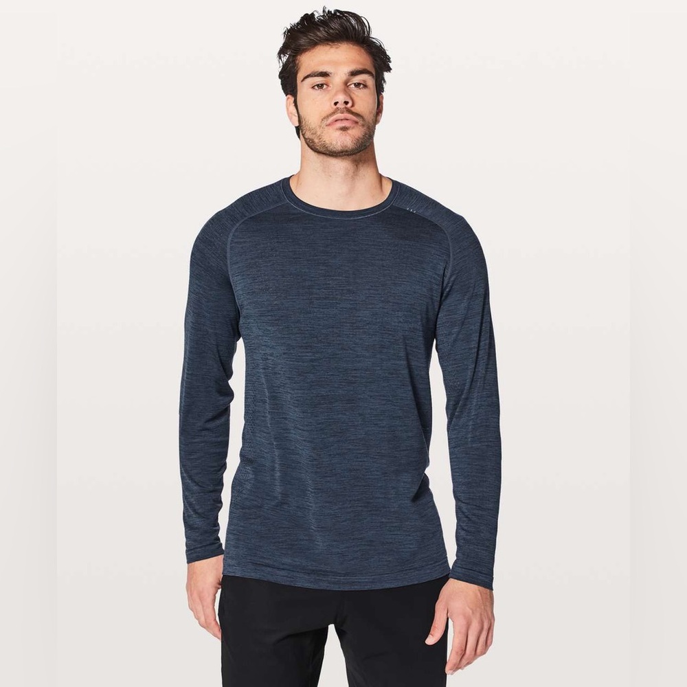Lululemon Metal Vent Tech Long Sleeve Shirt Navy Blue Men’s XS